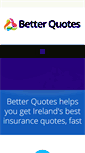 Mobile Screenshot of betterquotes.ie